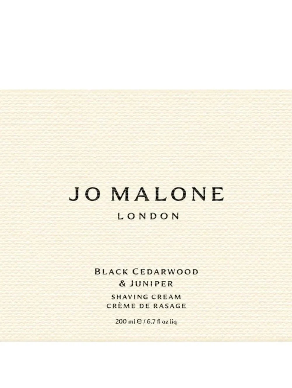 Joe Malone London Black Cedarwood & Juniper Shaving Cream 200ml